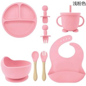 Silicone baby feeding combo set