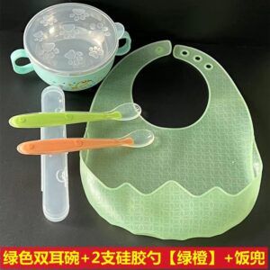 Silicone baby feeding bib