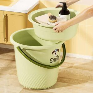 Multi purpose plastic bucket set