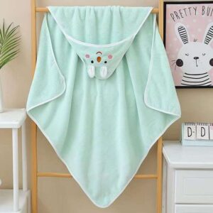 Hooded baby bath towel