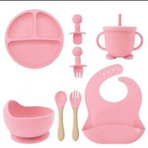 Silicone baby feeding combo set
